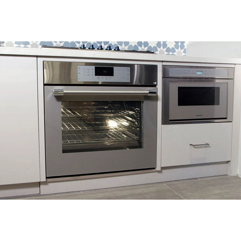 Thermador Masterpiece Series 30 in. 9.2 cu. ft. Smart Top Control Electric Double Wall Oven with True European Convection - Grey, , hires