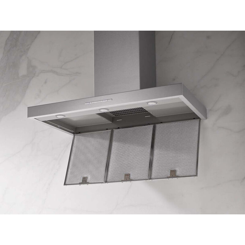 Miele 36 in. Convertible Chimney Style Range Hood with 625 CFM, 3 Fan Speeds & 3 LED Lights - Stainless Steel, , hires