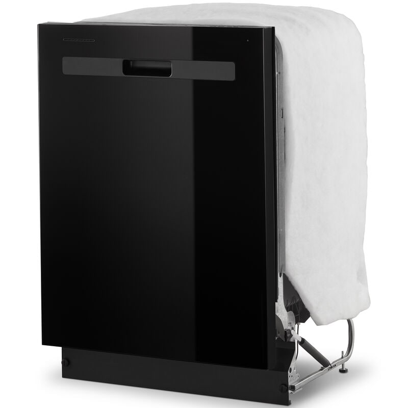 Whirlpool 24 in. Top Control Dishwasher with 55 dBa Sound Level & Pocket - Black, Black, hires