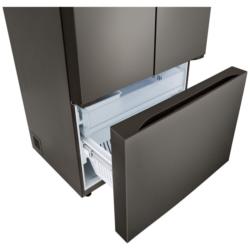 LG 36 in. 26.5 cu. ft. Smart Counter Depth French Door Refrigerator with Internal Water Dispenser - Black Stainless Steel, , hires
