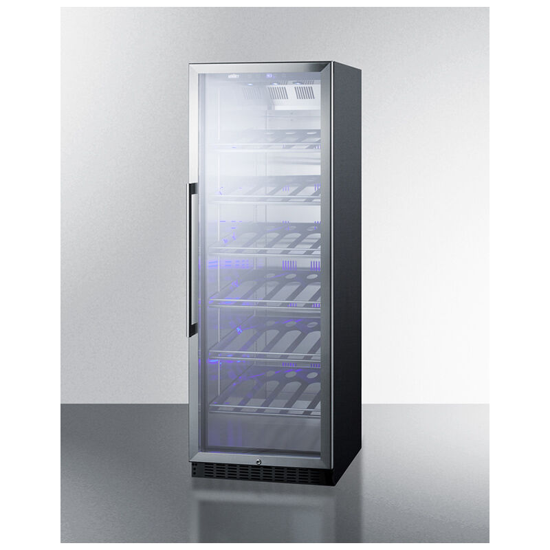 Summit Commercial 24 in. Freestanding Wine Cooler with Single Zone - Stainless Steel, , hires
