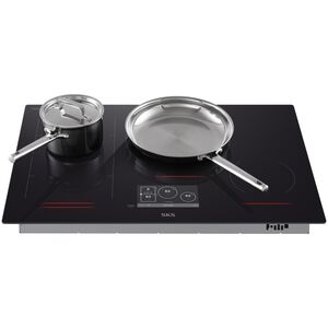 SKS 30 in. 4-Burner Smart Induction Cooktop with Simmer Burner & Power Burner - Black, , hires