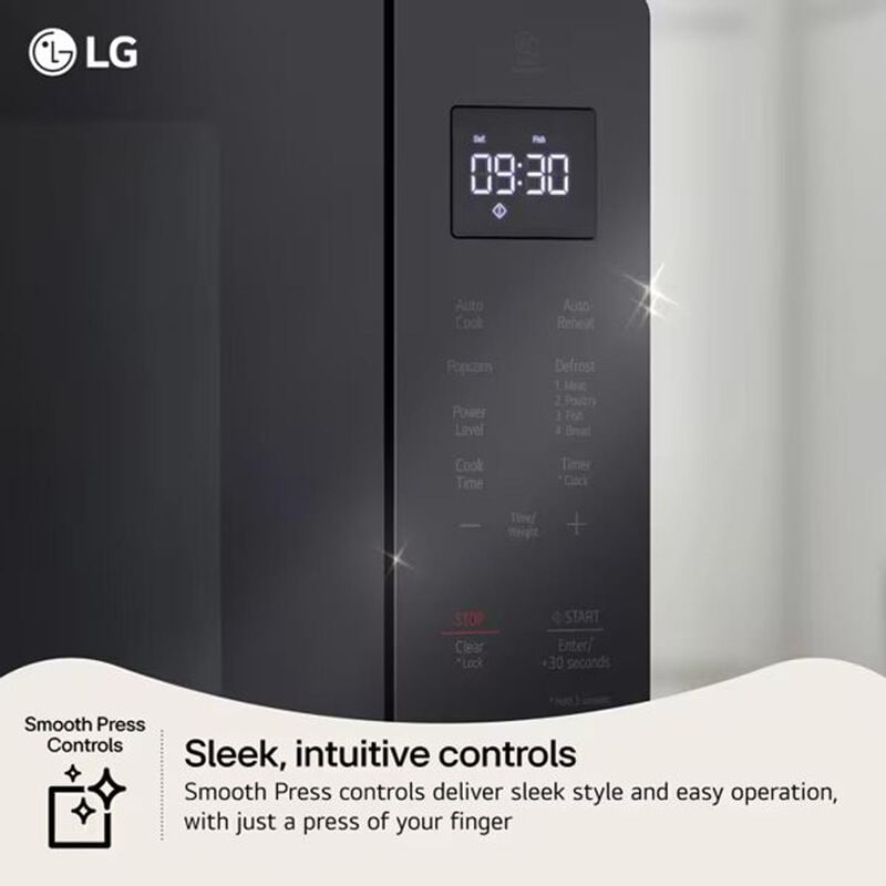 LG 20 in. 1.1 cu. ft. 900W Countertop Microwave - Black, , hires