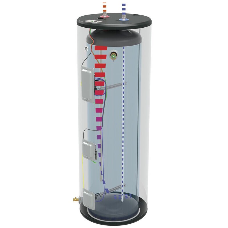 GE Electric 50 Gallon Tall Water Heater with 8-Year Parts Warranty, , hires