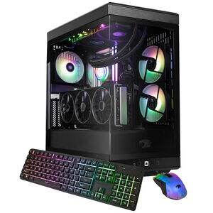 iBUYPOWER Y40 Gaming Desktop with Intel Core Ultra 9 285, 24-Core CPU, NVIDIA GeForce RTX 5080, 16GB VRAM GPU, 32 GB RAM, 2 TB SSD & Windows 11 Home - Black, , hires