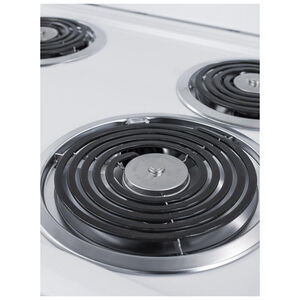Summit 20 in. 2.3 cu. ft. Electric Range with Coil Burners - White, , hires