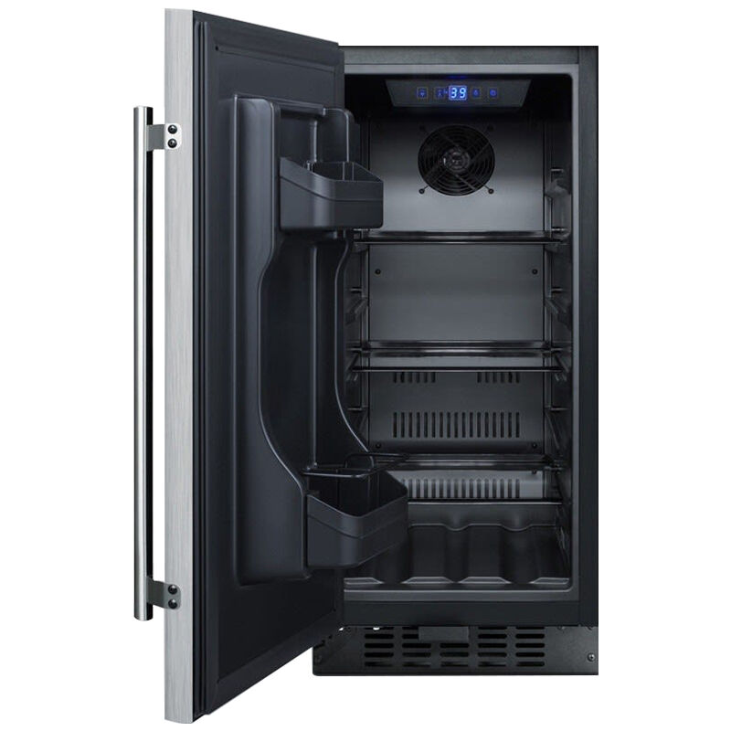Summit 15 in. 2.2 cu. ft. Left-Hinged Undercounter Refrigerator - Stainless Steel, , hires