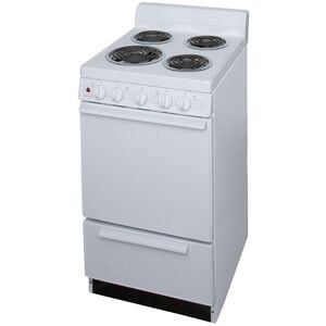 Premier 20 in. 2.4 cu. ft. Electric Range with Coil Burners - White, , hires
