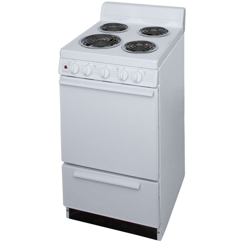 Premier 20 in. 2.4 cu. ft. Electric Range with Coil Burners - White, , hires