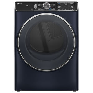 GE Profile 28 in. 7.8 cu. ft. Smart Stackable Gas Dryer with Sensor Dry, Sanitize & Steam Cycle - Sapphire Blue, Sapphire Blue, hires