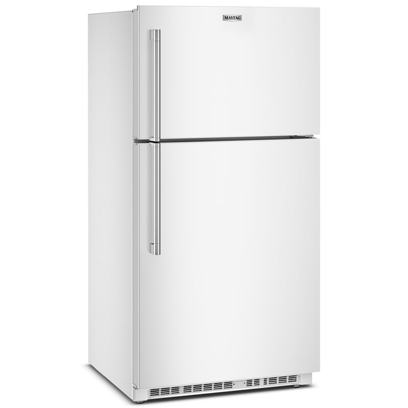 Maytag 33 in. 21.3 cu. ft. Garage-Ready Top Freezer Refrigerator - White, White, hires