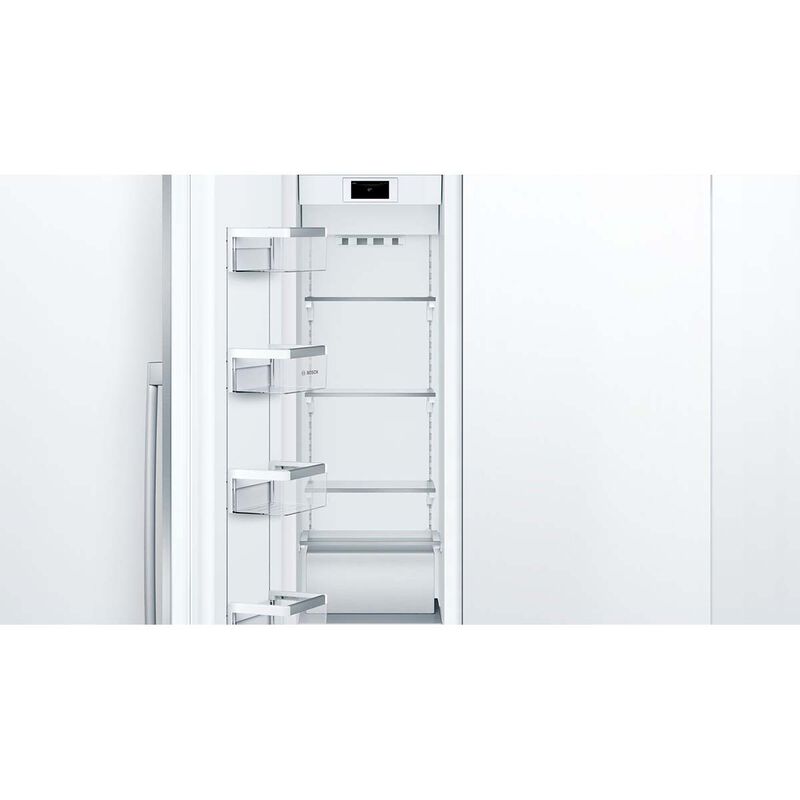 Bosch Benchmark Benchmark Series 18 in. 8.6 cu. ft. Built-In Smart Double-Drawers Upright Freezer with Ice-Maker & Adjustable Shelves - Custom Panel Ready, , hires