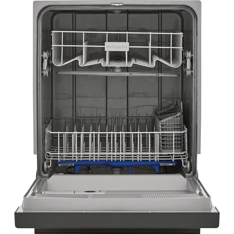 Frigidaire 24 in. Built-In Dishwasher with Front Control, 62 dBA Sound Level, 14 Place Settings & 2 Wash Cycles - Stainless Steel, Stainless Steel, hires