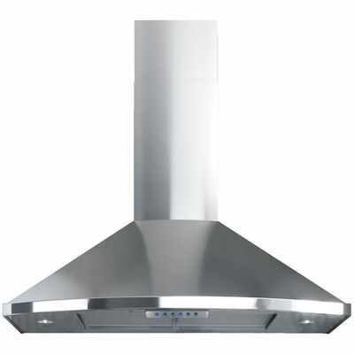 XO 30 in. Chimney Style Range Hood with 3 Speed Settings, 600 CFM, Convertible Venting & 2 LED Lights - Stainless Steel | XOS30SC