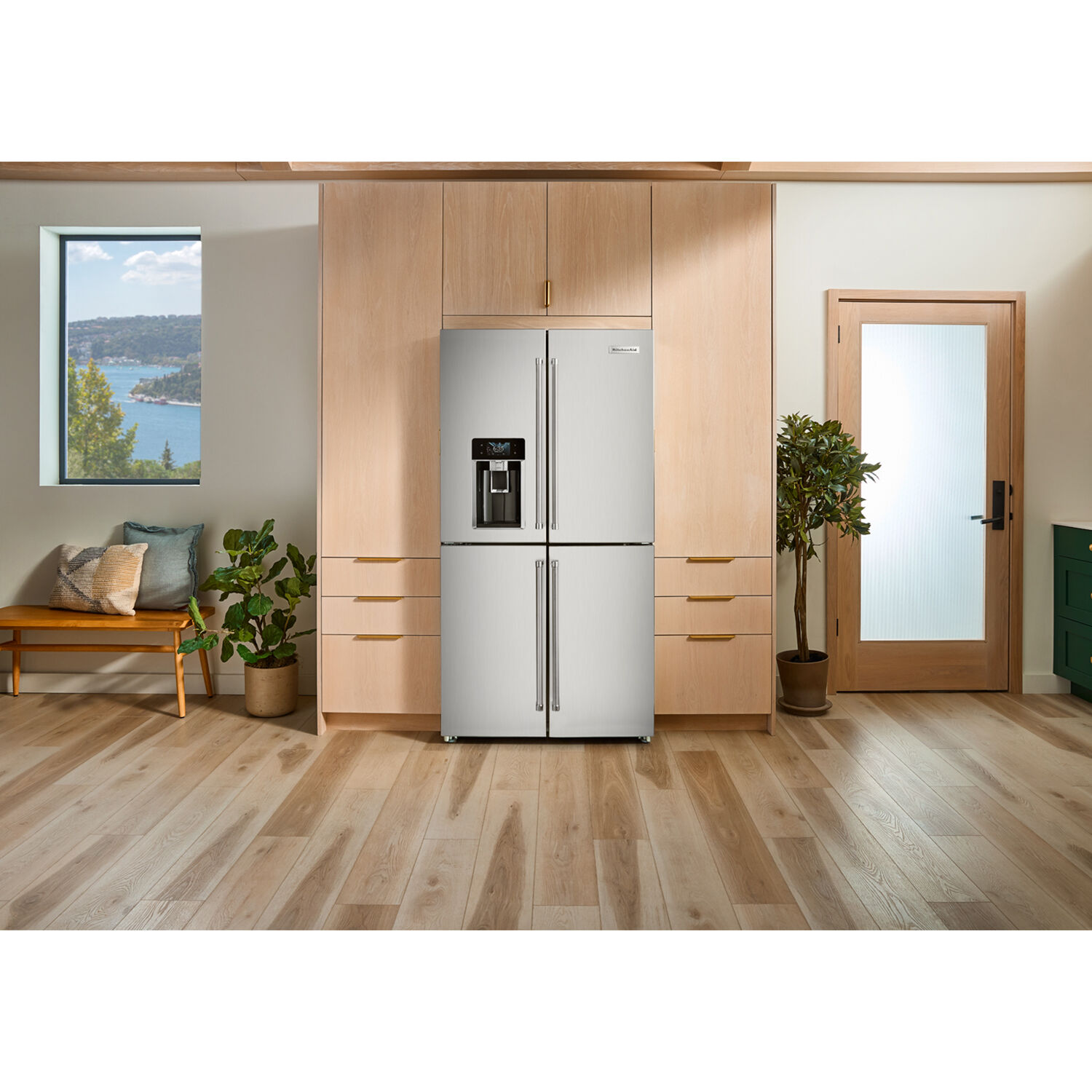 KitchenAid 36 in. 19.1 cu. ft. Counter Depth 4-Door French Door