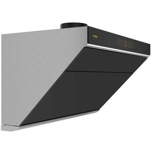 Fotile Slant Vent Series 36 in. Side Vent Range Hood with 4 Speed Settings, 1000 CFM, Ducted Venting & 2 LED Lights - Onyx Black, , hires