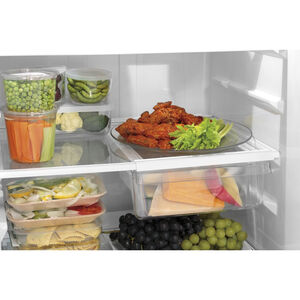GE 28 in. 16.6 cu. ft. Top Freezer Refrigerator - Stainless Steel, Stainless Steel, hires