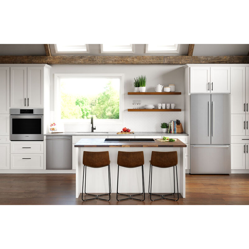 Bosch 800 Series 30 in. 4.6 cu. ft. Smart Electric Single Wall Oven with True European Convection - Stainless Steel, , hires