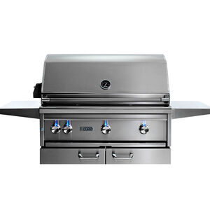 Lynx Professional 36 in. 4-Burner Natural Gas Grill with Rotisserie & Smoker Box - Stainless Steel, , hires