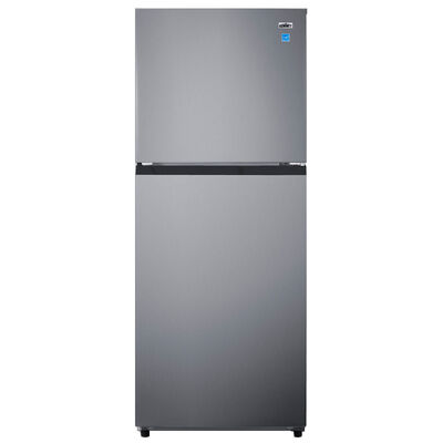 Summit 24 in. 10.1 cu. ft. Counter Depth Top Freezer Refrigerator with Ice Maker - Stainless Steel Look | FF1089PLIM
