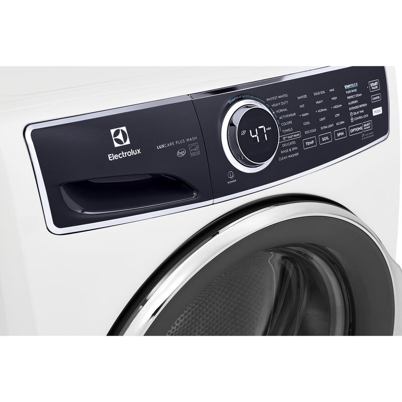 Electrolux 500 Series 27 in. 4.5 cu. ft. Stackable Front Load Washer with Perfect Steam & LuxCare Plus Wash System - White, White, hires