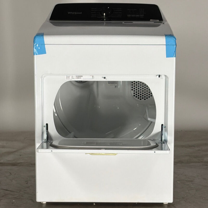 Whirlpool 29 in. 7.0 cu. ft. Top Loading Electric Dryer with 11 Dryer Programs, 1 Dry Options, Wrinkle Care & Sensor Dry - White (Open Box Good Condition), , hires