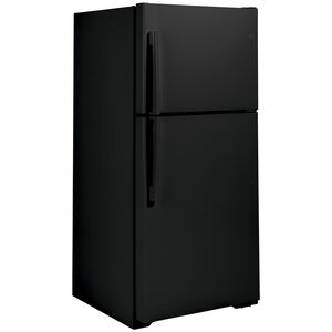 GE 30 in. 19.2 cu. ft. Garage Ready Top Freezer Refrigerator - Black, Black, hires