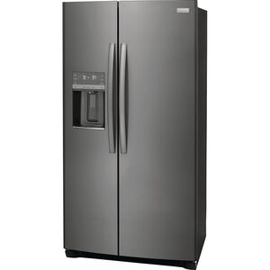 Frigidaire Gallery 36 in. 25.6 cu. ft. Side by Side Refrigerator with Ice & Water Dispenser - Black Stainless, Black Stainless, hires