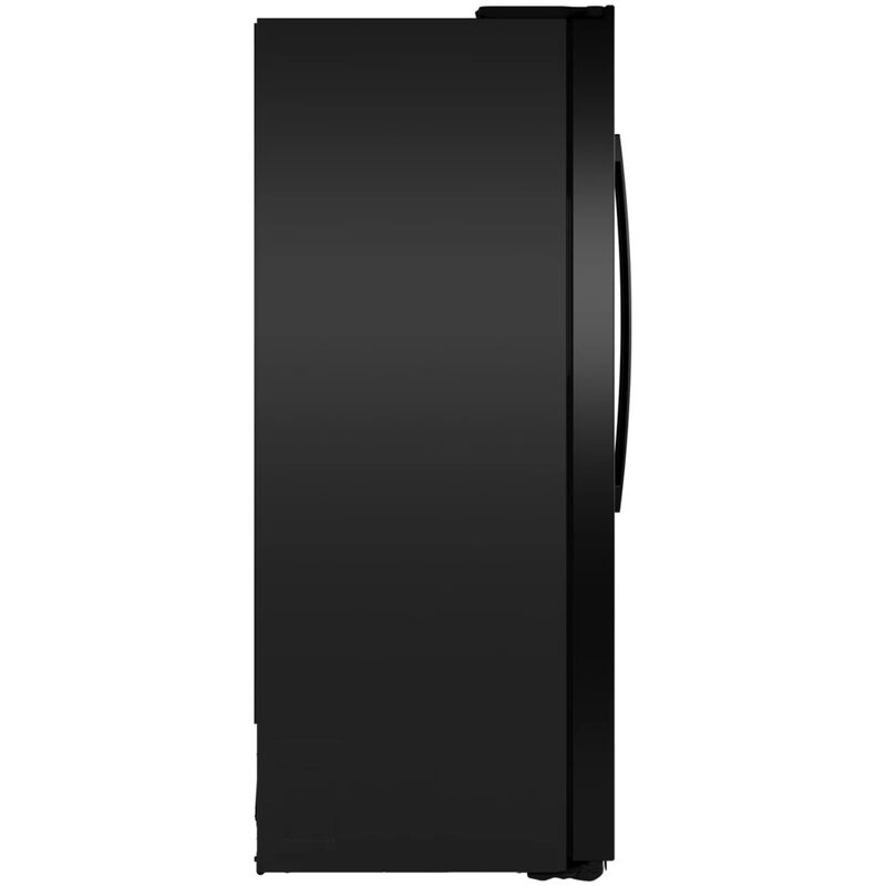 GE 36 in. 23.6 cu. ft. Counter Depth Side-by-Side Refrigerator with Ice & Water Dispenser - Black, Black, hires