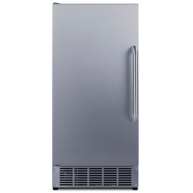 Summit 15 in. Built-In Undercounter Commercial-Use Ice Maker with 25 lb. Ice Storage, Auto-Defrost & Digital Control - Stainless Steel, , hires