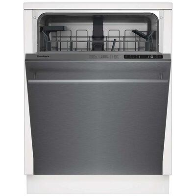 Blomberg 24 in. Top Control Flush-Mount Dishwasher with 48 dBA Sound Level - Fingerprint Free Stainless Steel | DWT51600SS