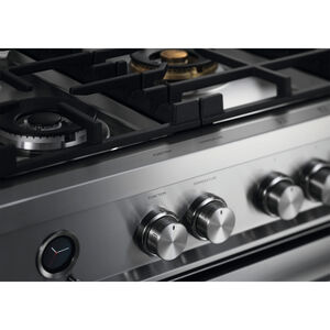 Fisher & Paykel Series 9 36 in. 4.9 cu. ft. True European Convection Dual Fuel Range with 5 Sealed Burners - Stainless Steel, , hires