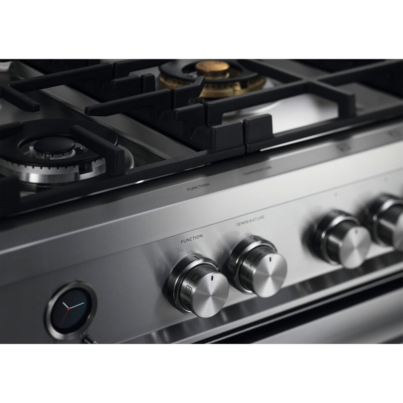 Fisher & Paykel Series 9 36 in. 4.9 cu. ft. True European Convection Dual Fuel Range with 5 Sealed Burners - Stainless Steel, , hires