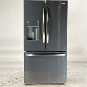 Frigidaire Gallery 36 in. 27.8 cu. ft. French Door Refrigerator with Ice & Water Dispenser - Smudge-Proof Black SS (Open Box Good Condition), , hires