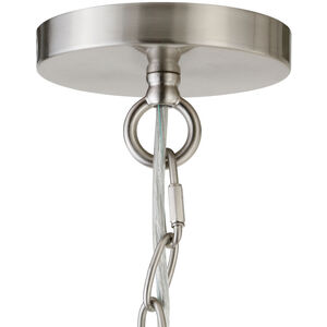 Hudson & Canal Verona 7 in. Pendant with Seeded Glass Shade - Brushed Nickel, , hires