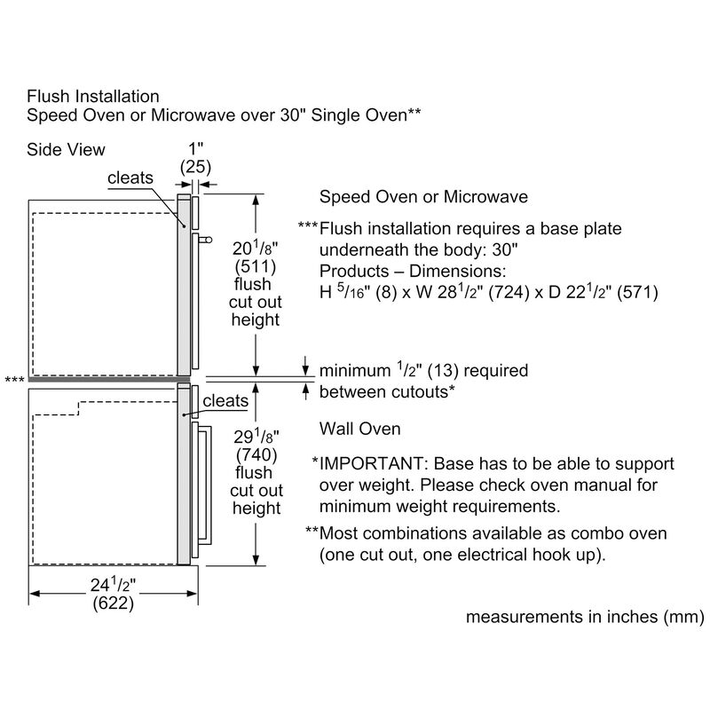 Bosch 800 Series 30 in. 1.6 cu. ft. 1000W Built-In Microwave with Convection & Sensor Cooking - Stainless Steel, , hires