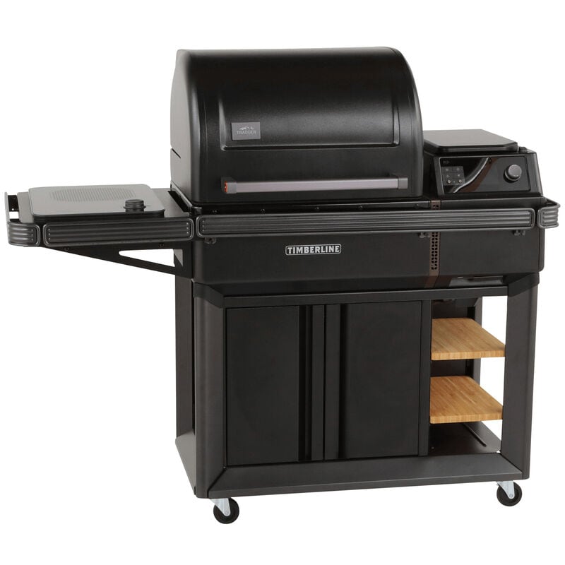 Traeger Timberline Wood Pellets Grill with Side Burner - Black, , hires