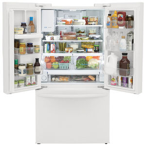 Frigidaire 36 in. 27.8 cu. ft. French Door Refrigerator with External Ice & Water Dispenser - White, White, hires