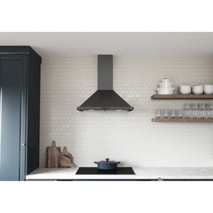 Zephyr 30 in. Convertible Chimney Style Range Hood with 600 CFM, 4 Fan Speeds & 2 LED Lights - Black Stainless, , hires