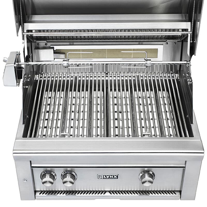 Lynx Professional 30 in. 2-Burner Built-In Liquid Propane Gas Grill with Rotisserie & Smoker Box - Stainless Steel, , hires