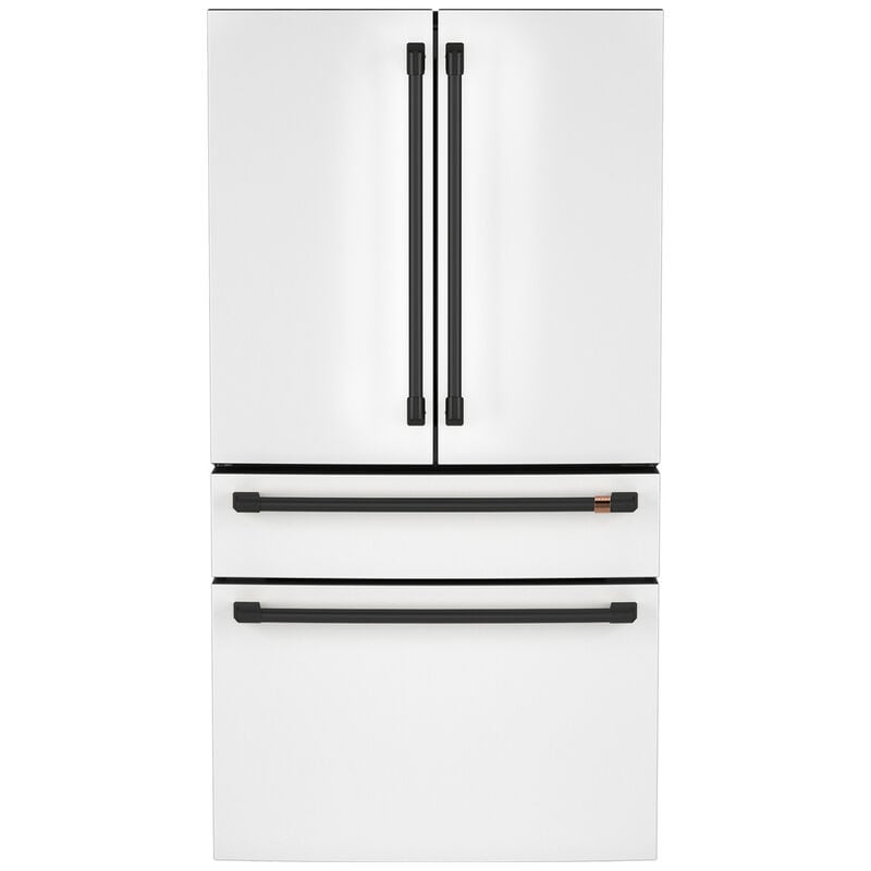 Cafe 36 in. 28.7 cu. ft. Smart 4-Door French Door Refrigerator with Internal Water Dispenser - Matte White, , hires