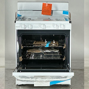 Hotpoint 30 in. 4.8 cu. ft. Gas Range with 4 Sealed Burners - White (Open Box Good Condition), , hires