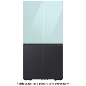 Samsung BESPOKE 4-Door Flex Top Panel for Refrigerators - Morning Blue Glass, , hires