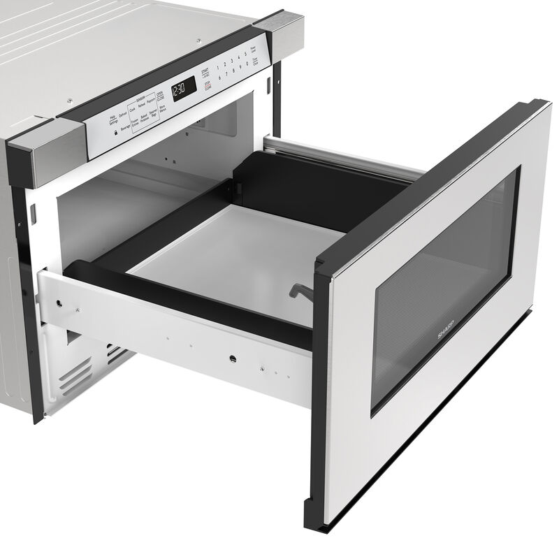 Sharp 24 in. 1.2 cu. ft. 950W Drawer Microwave with Sensor Cooking - Stainless Steel, , hires