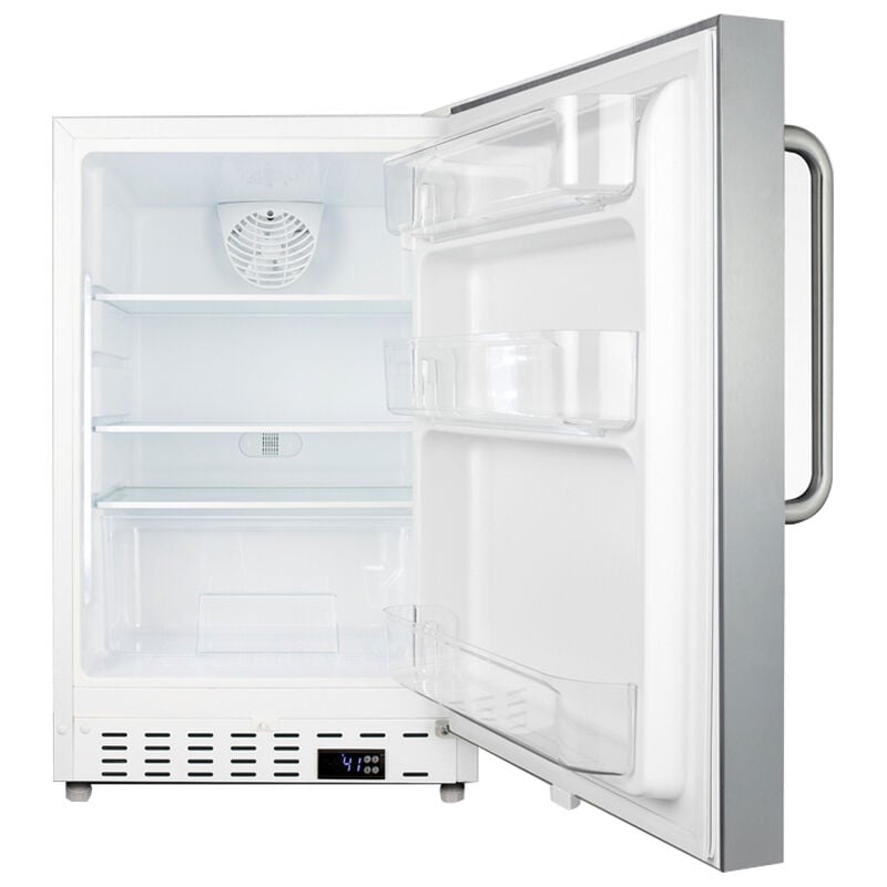 Summit 21 in. 3.5 cu. ft. Undercounter Refrigerator - Stainless Steel with Cabinet, , hires