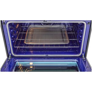 LG 30 in. 6.9 cu. ft. Smart Air-Fry True European Convection Double Oven Slide-In Gas Range with 5 Sealed Burners - Stainless Steel, , hires