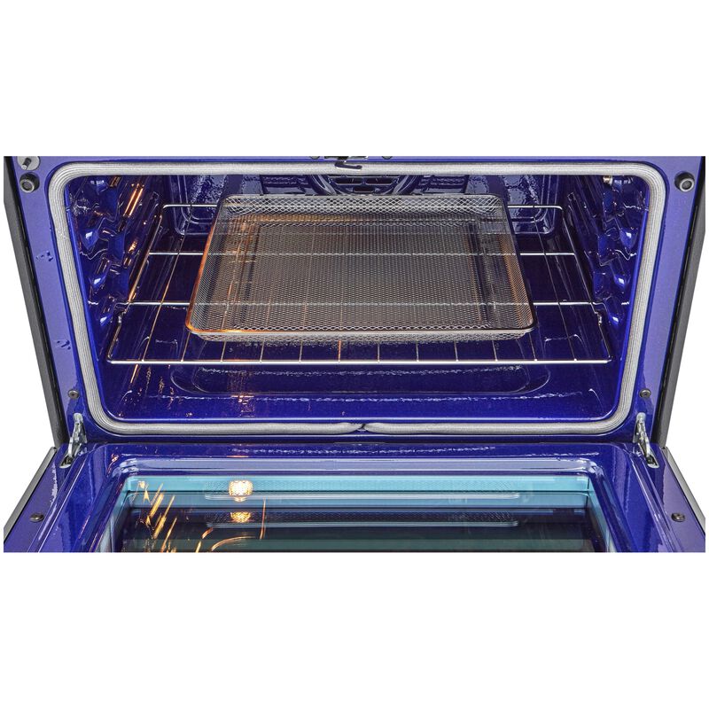 LG 30 in. 6.9 cu. ft. Smart Air-Fry True European Convection Double Oven Slide-In Gas Range with 5 Sealed Burners - Stainless Steel, , hires