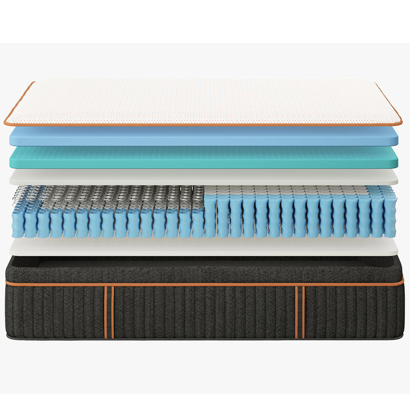 Nectar Premier Copper Medium Hybrid Queen Size Mattress, , hires