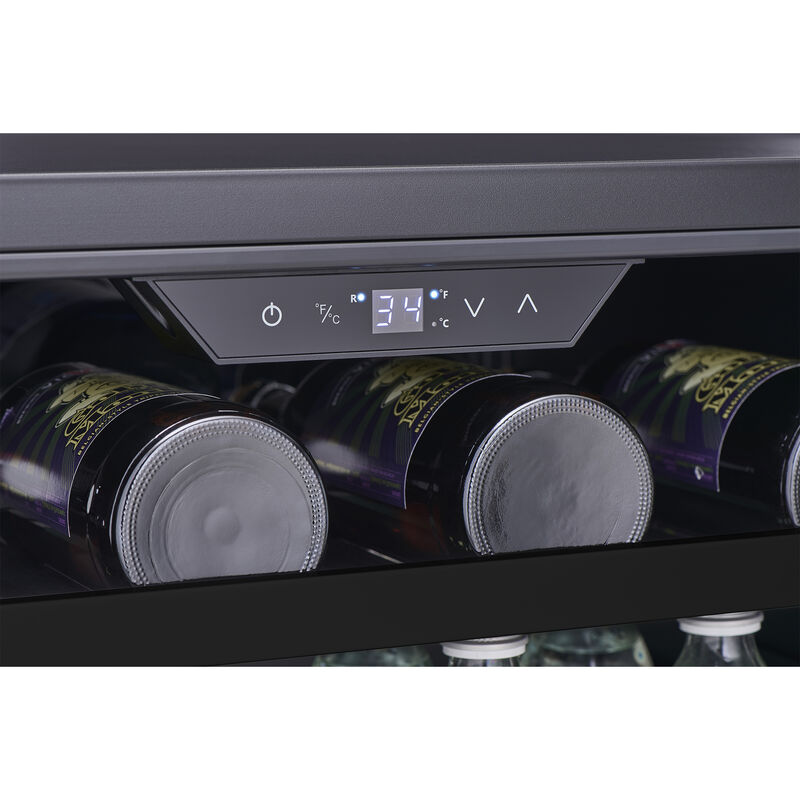 Zephyr Presrv Series 24 in. 5.6 cu. ft. Built-In/Freestanding Beverage Center with Pull-Out Shelves & Digital Control - Stainless Steel, , hires