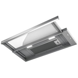 Zephyr 30 in. Convertible Slide-Out Style Range Hood with 290 CFM, 3 Fan Speeds & 2 LED Lights - Stainless Steel, , hires